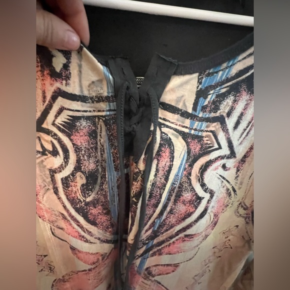 Harley Davidson Women's Eagle Shield Allover Print Long Sleeve Top-Size Med - Picture 4 of 8